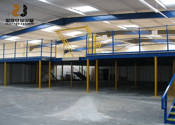 کیفیت  Multi Level Safety Industrial Mezzanine Floors Epoxy Powder Coated کارخانه