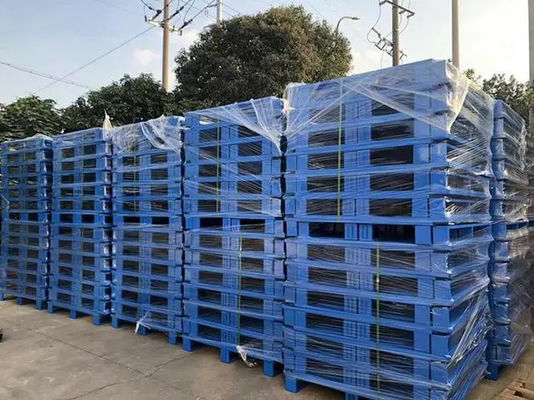 انبار فلز یورو پالت ، پالت های فولادی قابل انباشت سیستم های قفسه ی انبار فولادی