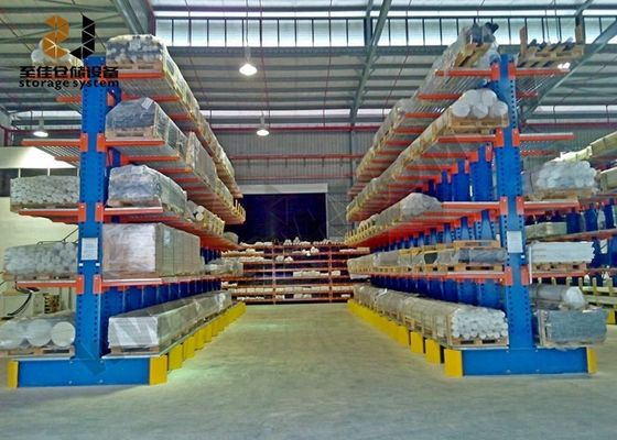 سفارشی استیل Q235 Cantilever چوب ذخیره سازی قفسه برای گاراژ