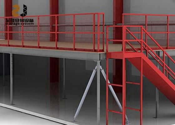 طبقه های صنعتی سفارشی 500kg/sqm-1500kg/sqm ساختارهای دفتر میزانین