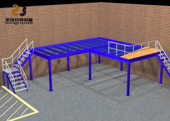 طبقه های صنعتی سفارشی 500kg/sqm-1500kg/sqm ساختارهای دفتر میزانین