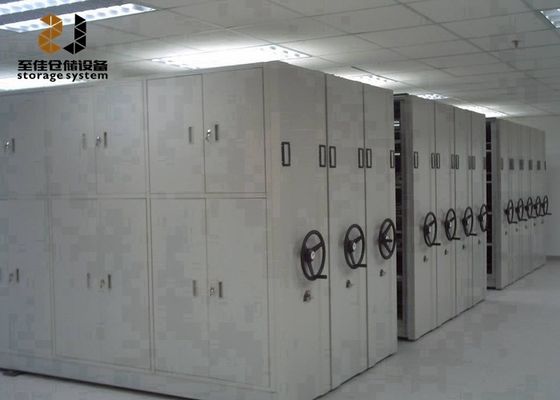 کابینت های فایل های متحرک معمولی سیستم قفسه 6 لایه سیستم قفسه های متحرک